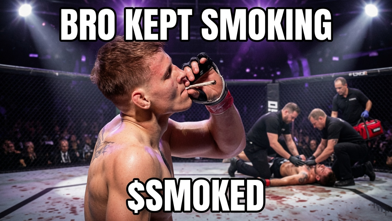 Bro kept smoking $SMOKED meme